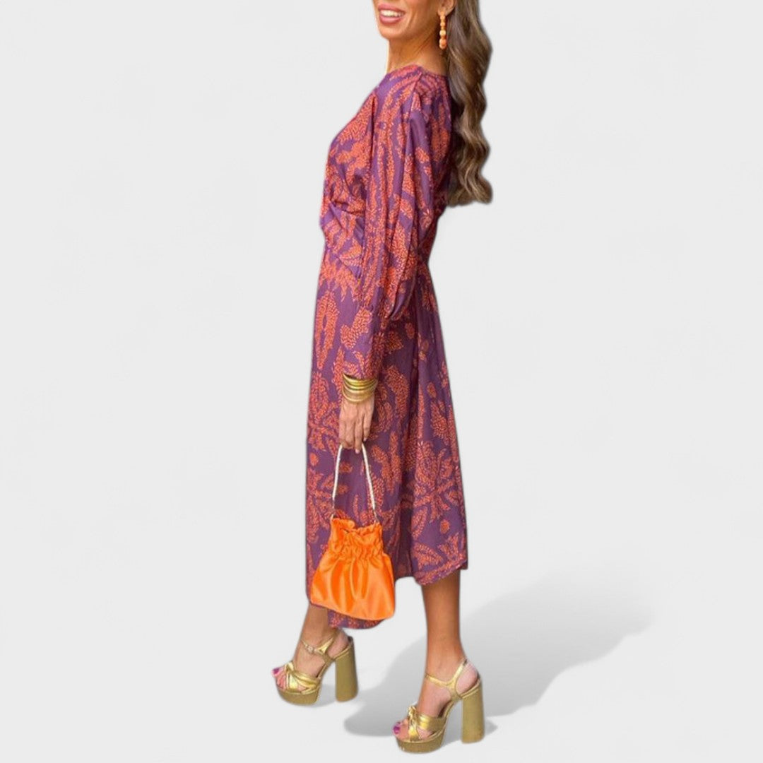 Vesna - Midi haljina s V-izrezom