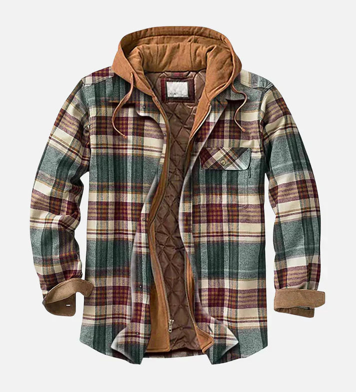 Savrani - Jakna od patchwork tkanine s karo uzorkom