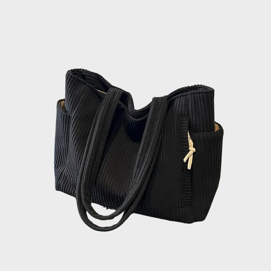 Amalija – Rebrasta torba s detaljima od užeta