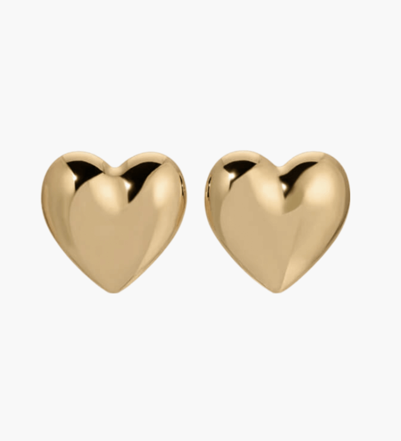 Široki naušnici u obliku srca