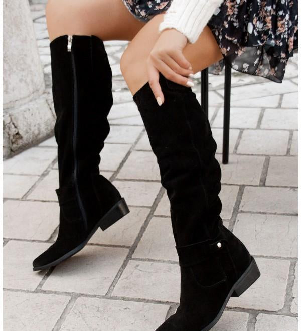 Lina – Ženske čizme od brušene kože