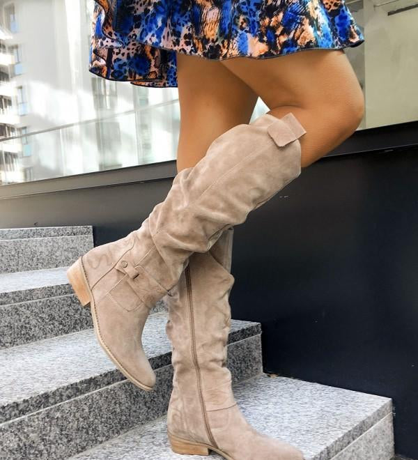 Lina – Ženske čizme od brušene kože