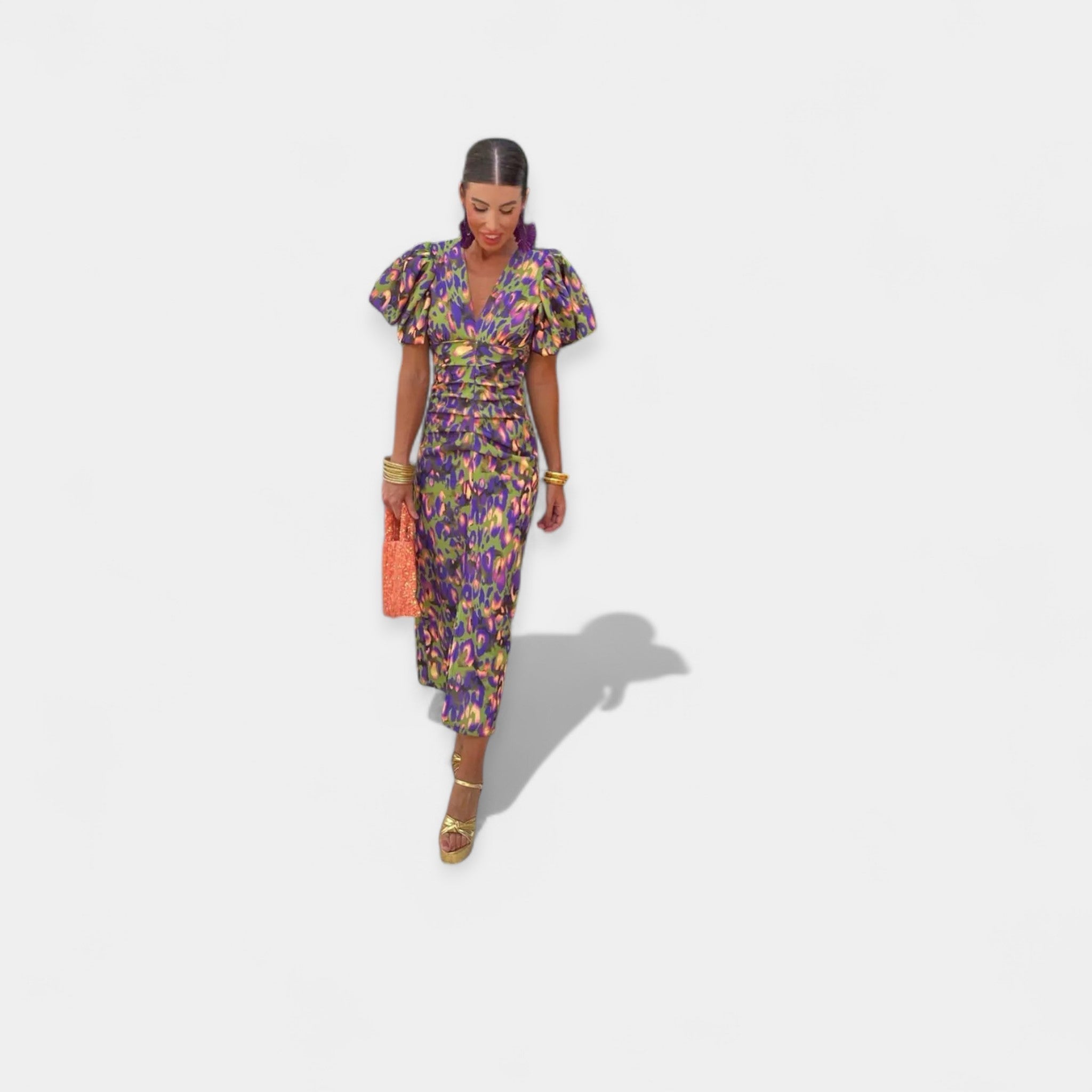 Haljina s Rukavima i Volanima