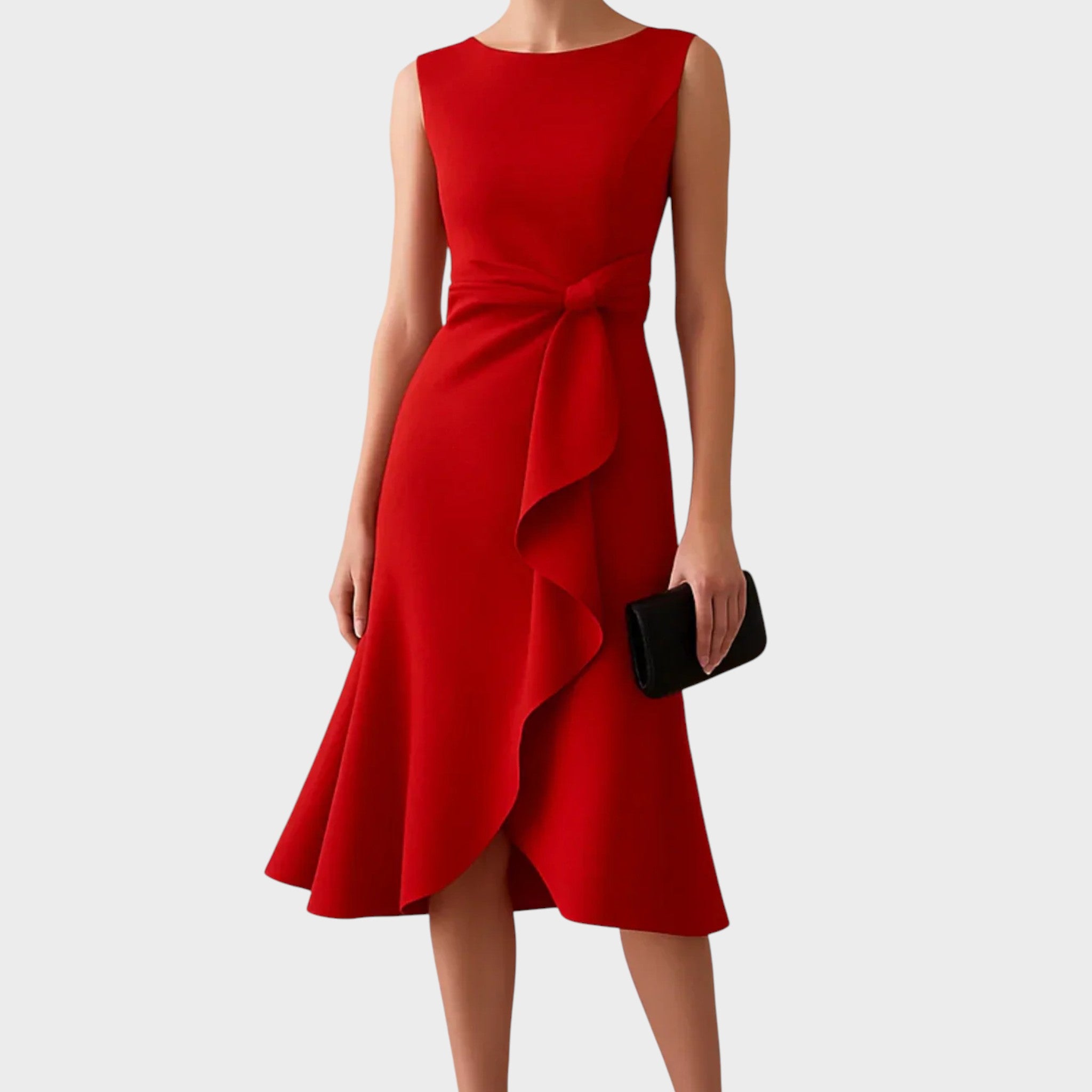 Antonija – Elegantna večernja haljina s detaljem mašne