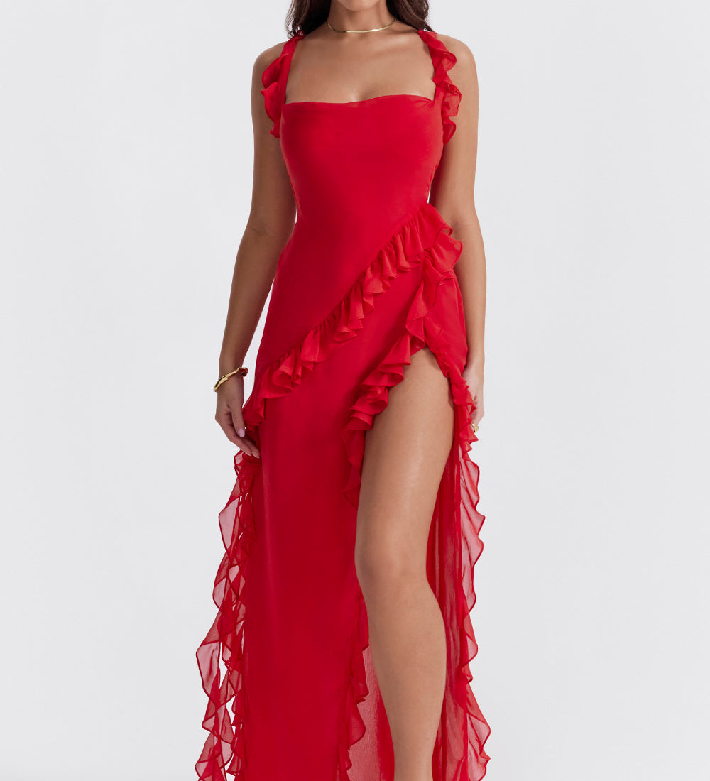 Meissa | Haljina s Asimetričnim Volanima