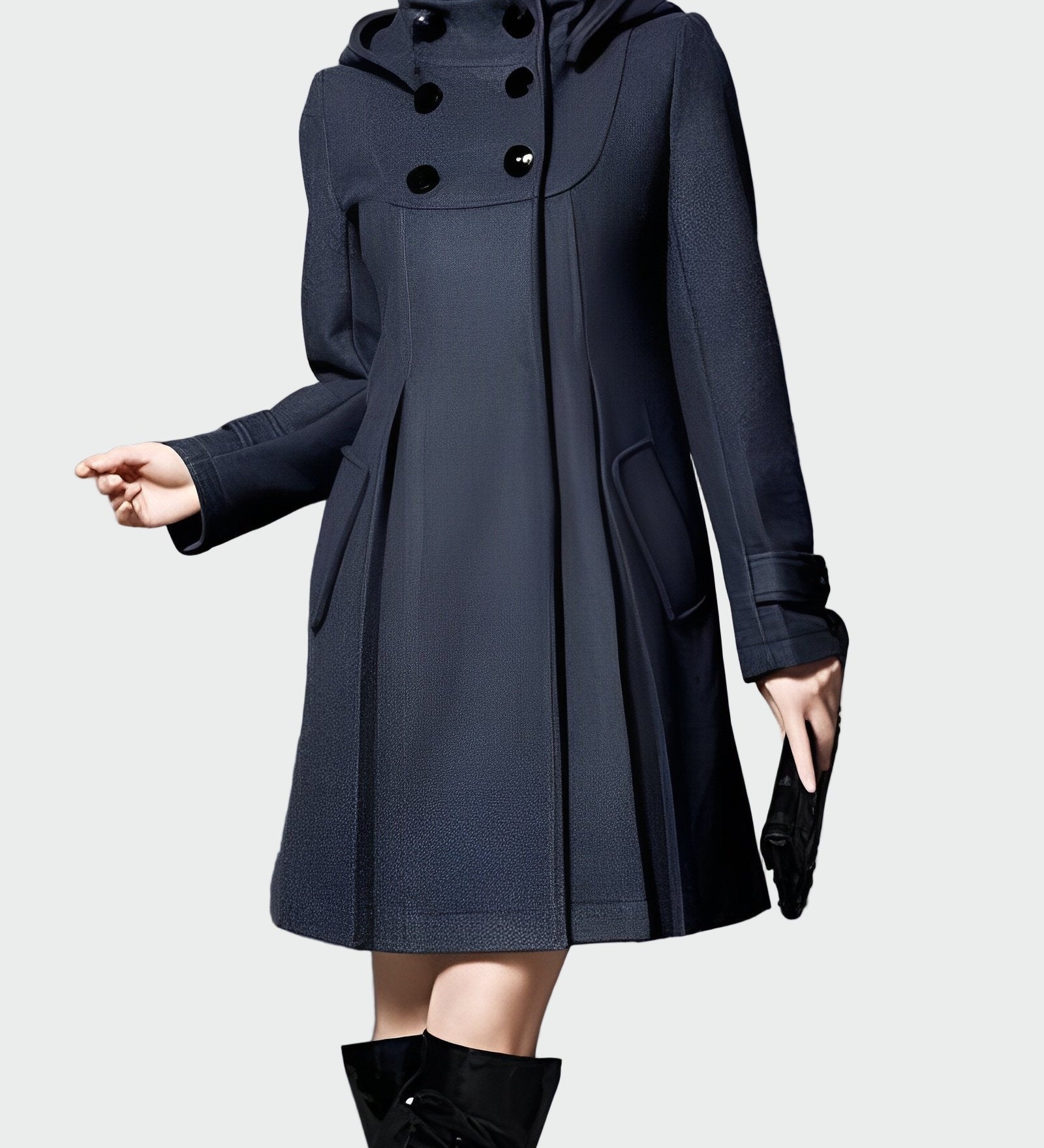 Helena - Kaput s Kapuljačom i Ovratnikom