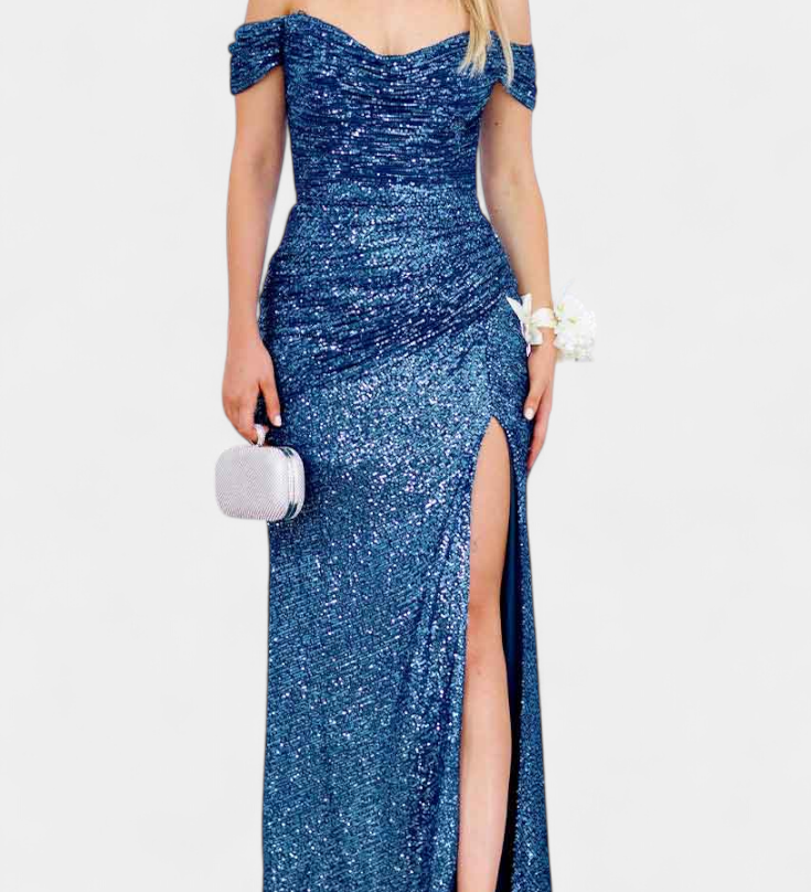 Renata Haljina Sirena bez naramenica s šljokicama