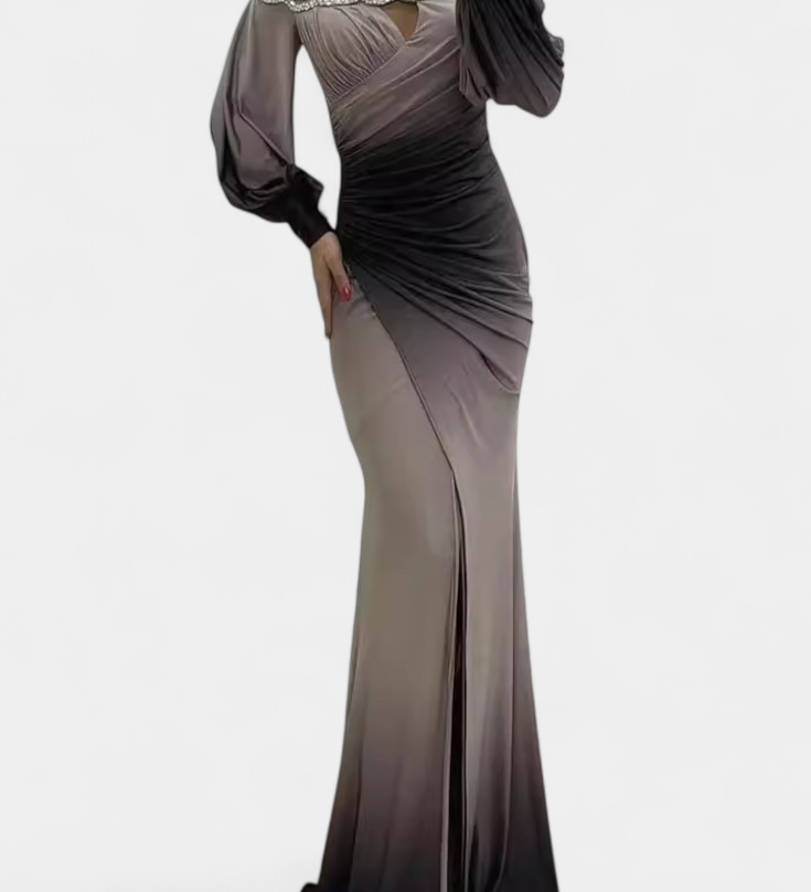 Silviana Maxi Haljina Ombre s Otkritim Ramena