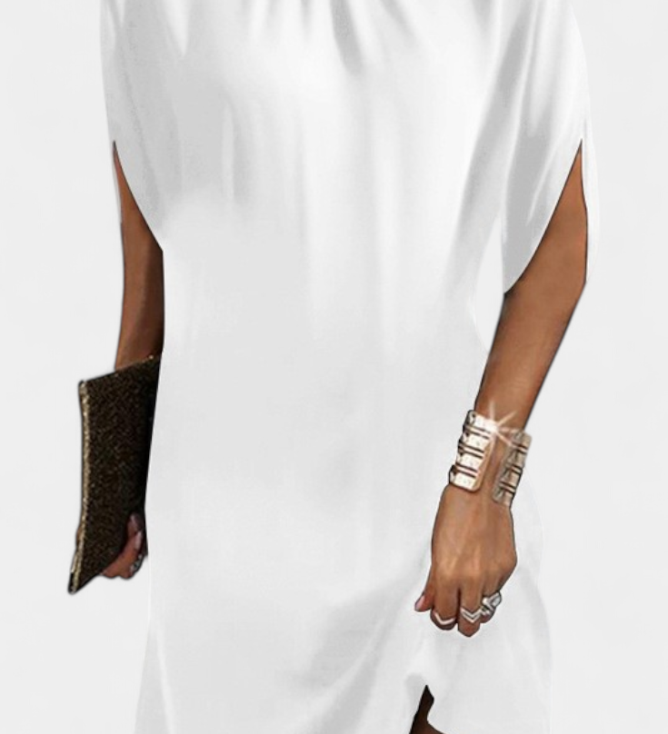 Ena Midi Haljina Bez Vremenskog Okvira s Okruglim Izrezom