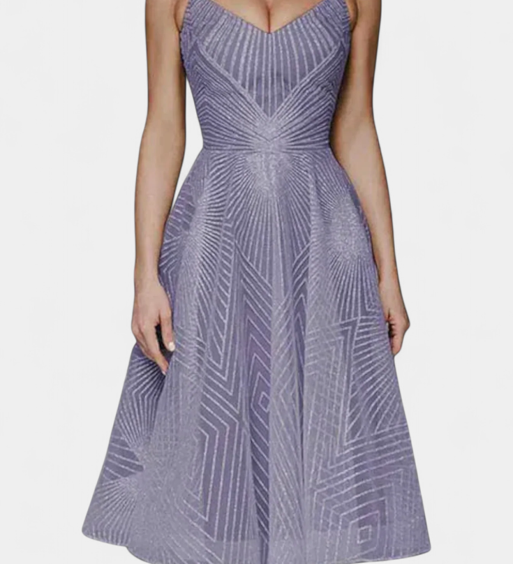 Dragana Duga Haljina s Vezenjem i A Krojem