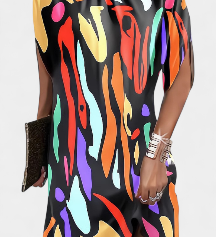 Ena Midi Haljina Bez Vremenskog Okvira s Okruglim Izrezom