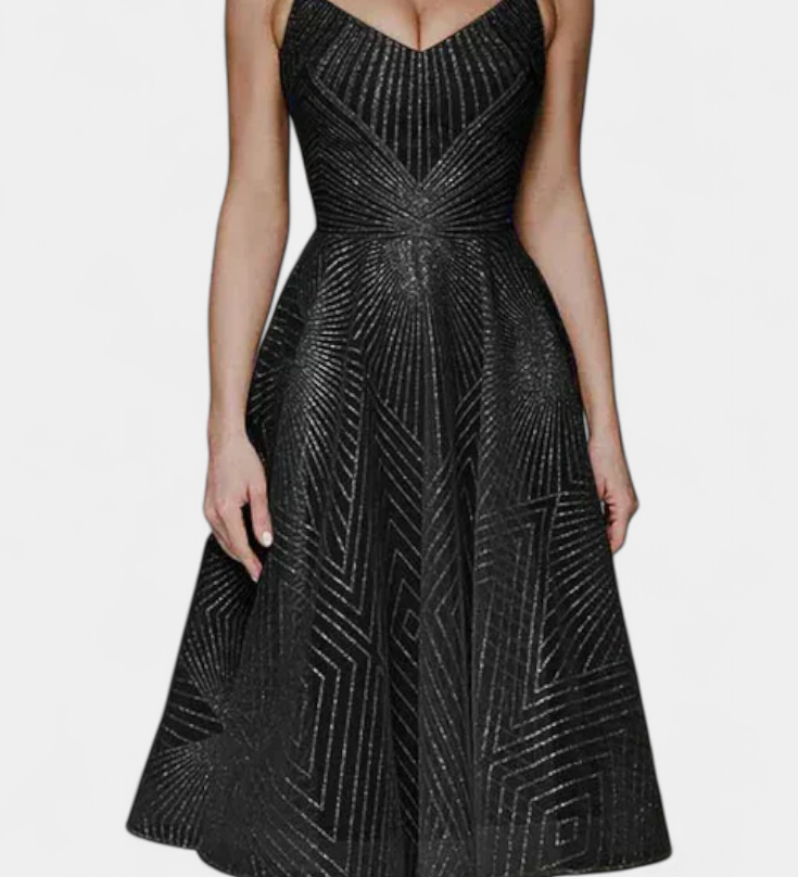 Dragana Duga Haljina s Vezenjem i A Krojem