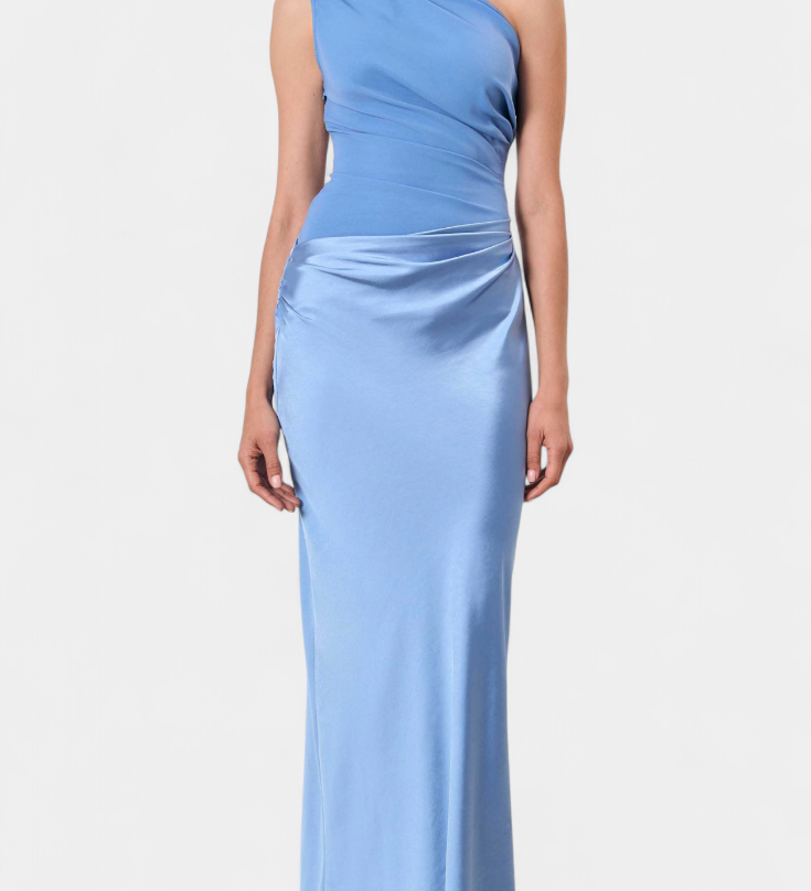 Nika Duga Haljina za Party s Asimetričnim Izrezom